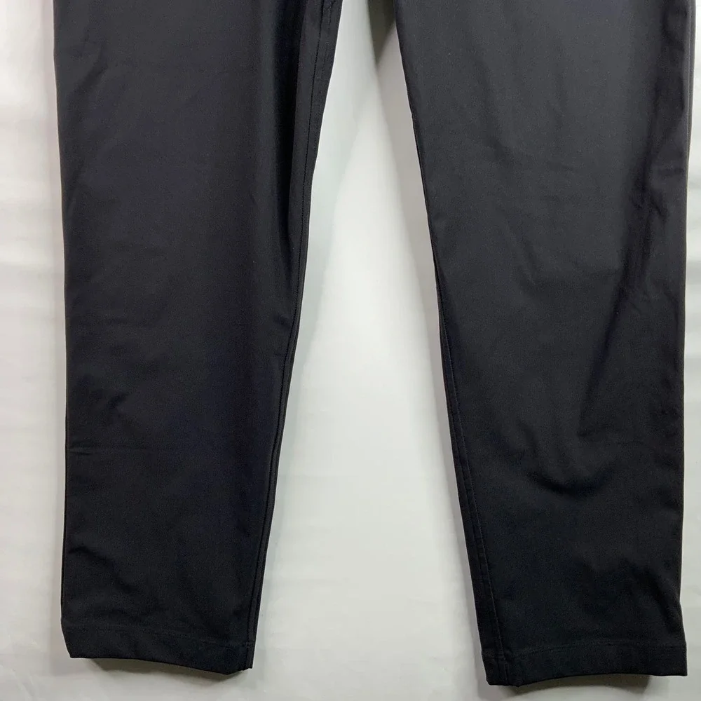 Lululemon Commission Slim Fit Pant 32 Black Warpstreme Five Pocket LM5AQHS